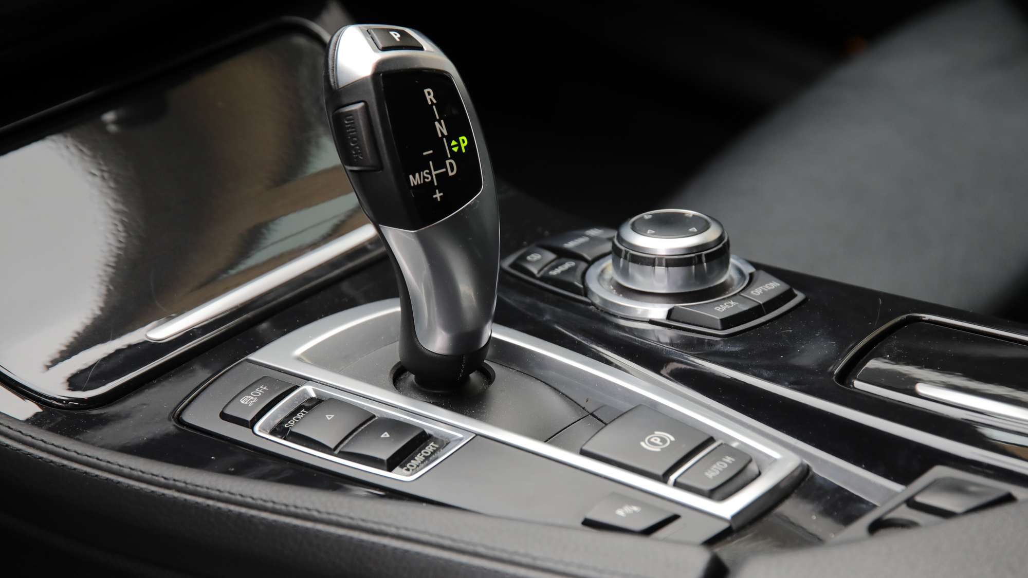 A fancy gear switch from some modern car